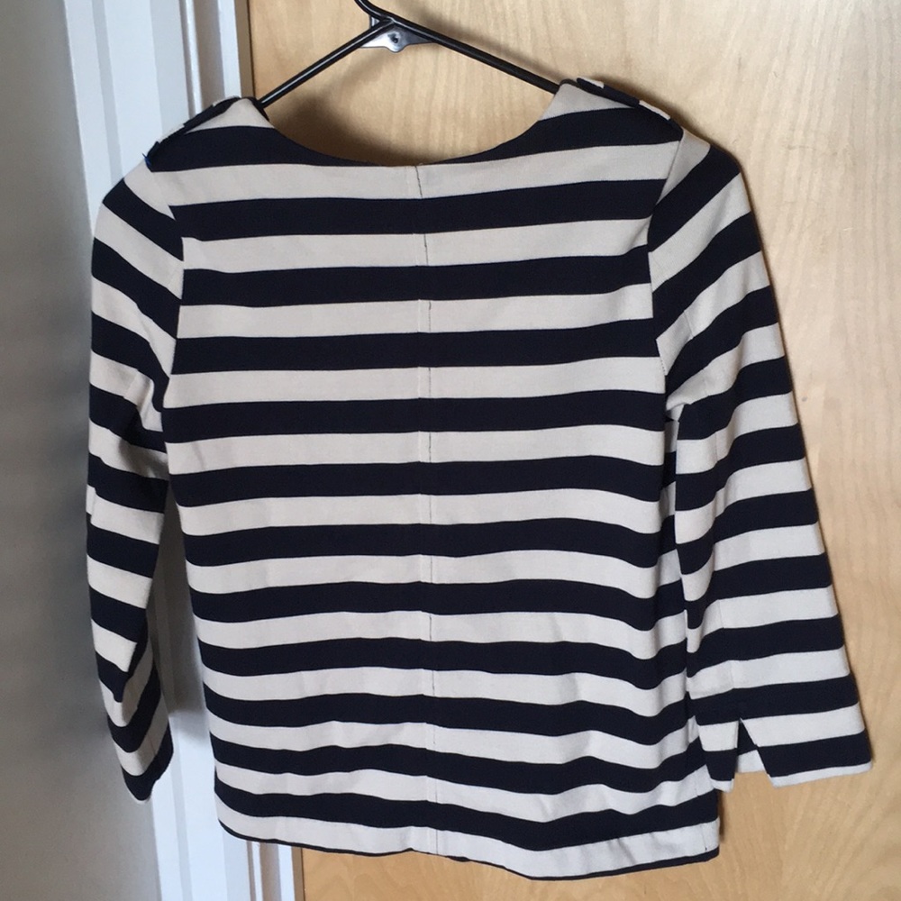 Used j.crew xxs stripped blazer - Picture 3 of 7